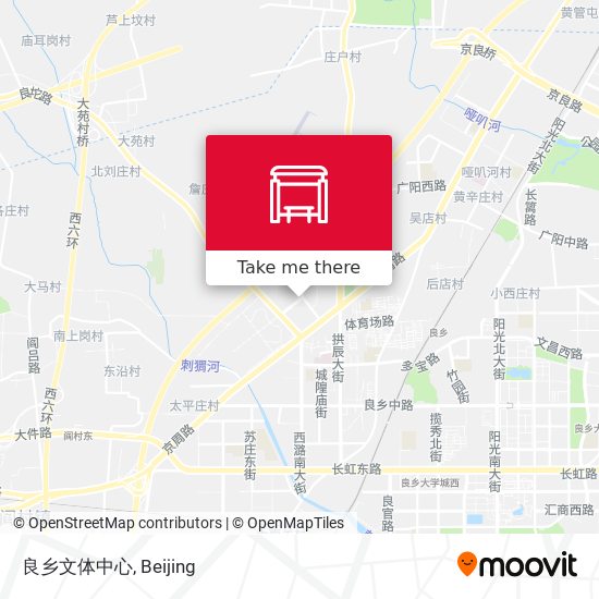 良乡文体中心 map