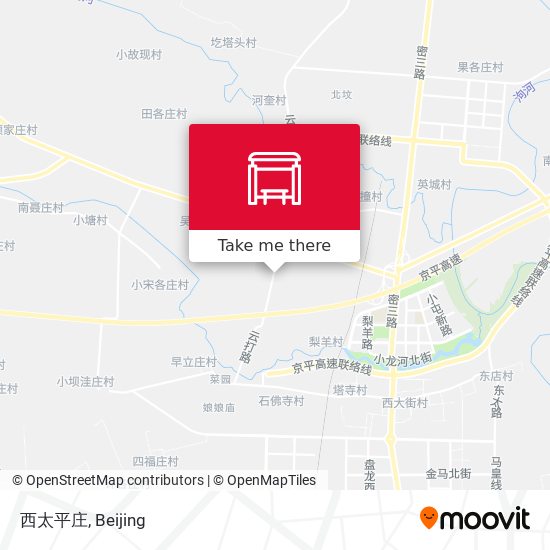 西太平庄 map