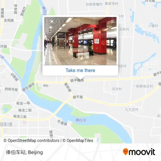 俸伯车站 map