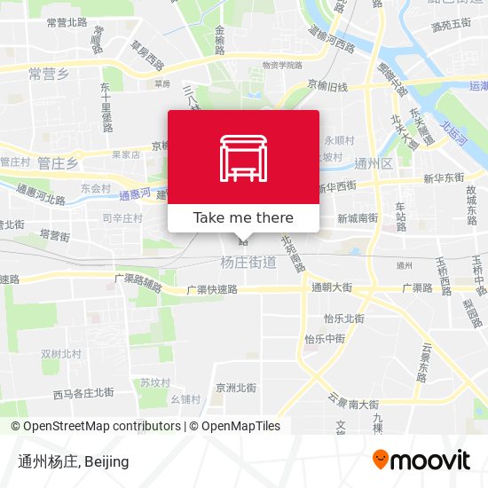 通州杨庄 map