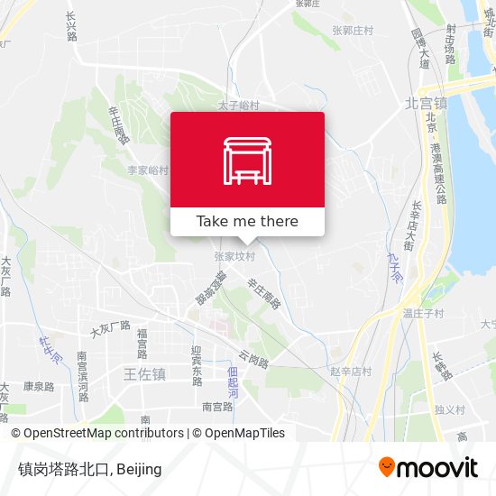镇岗塔路北口 map