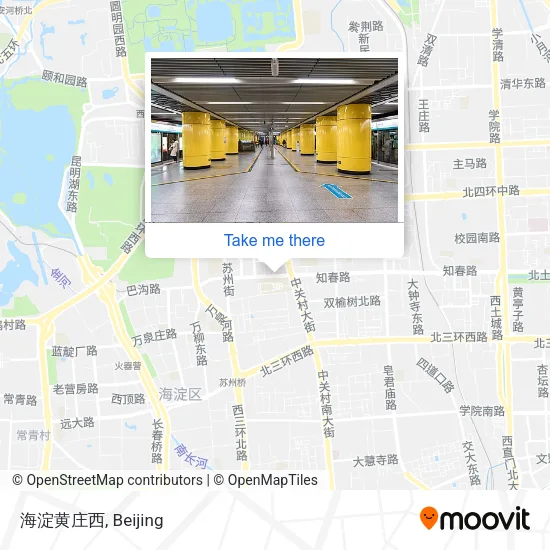 海淀黄庄西 map