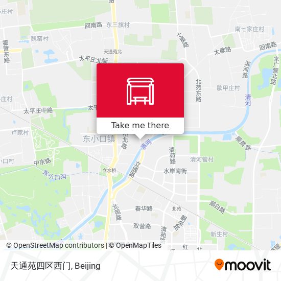 天通苑四区西门 map