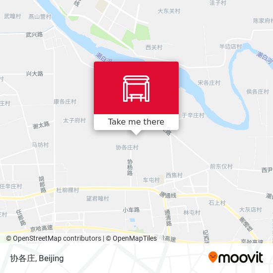 协各庄 map