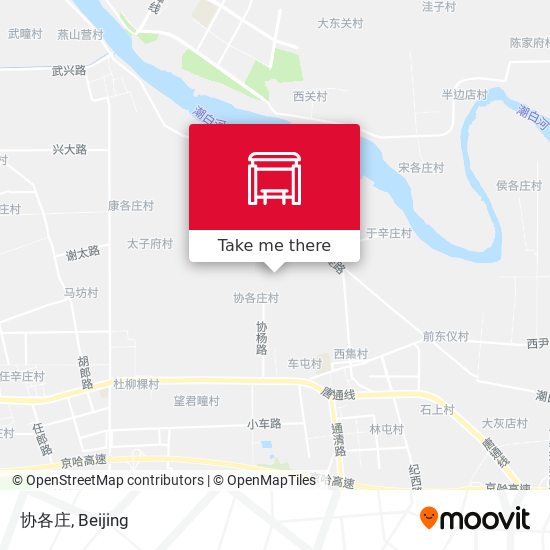协各庄 map