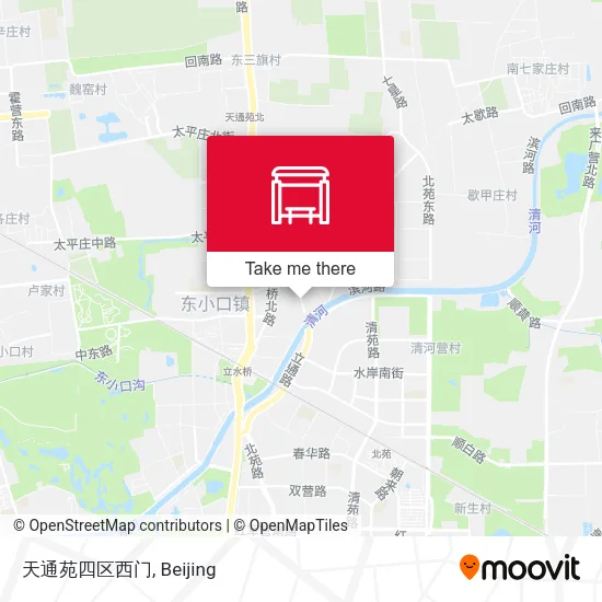 天通苑四区西门 map