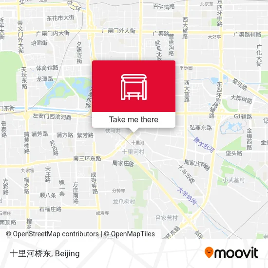 十里河桥东 map