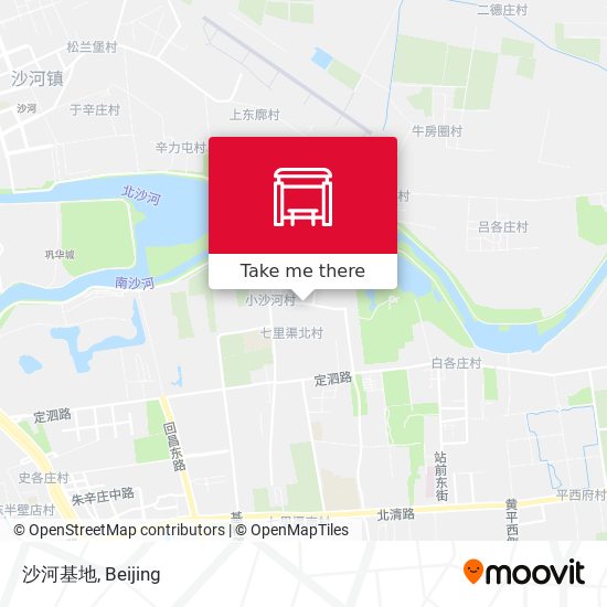 沙河基地 map