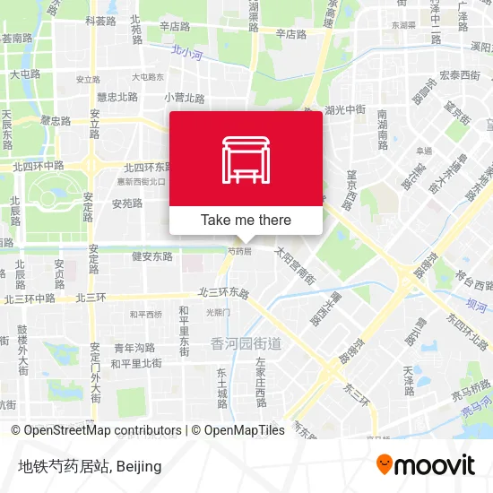 地铁芍药居站 map