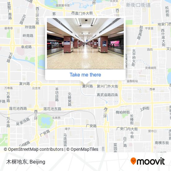 木樨地东 map