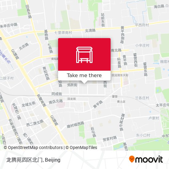 龙腾苑四区北门 map
