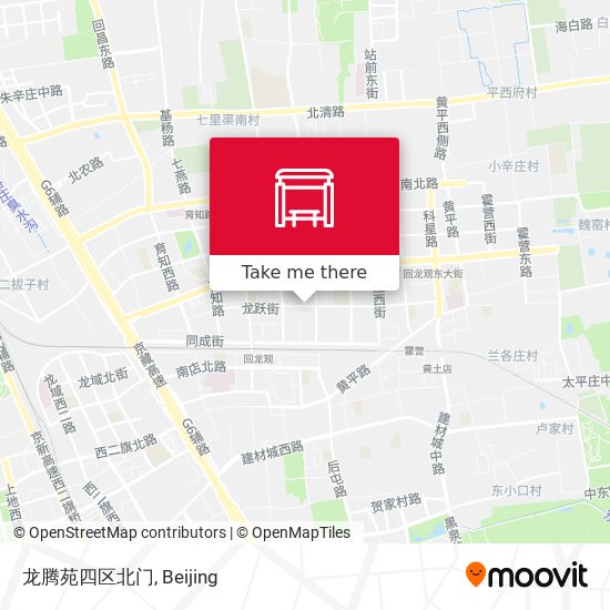 龙腾苑四区北门 map