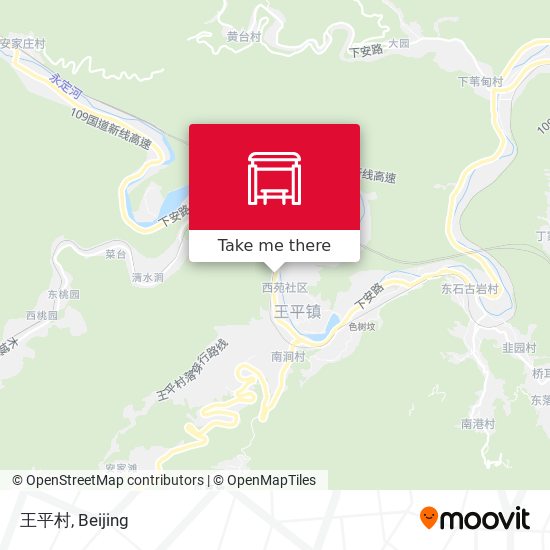 王平村 map