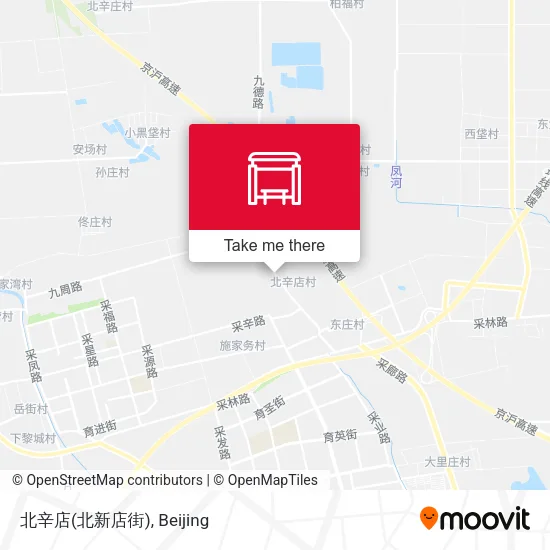 北辛店(北新店街) map