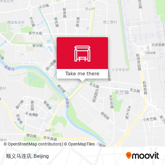 顺义马连店 map