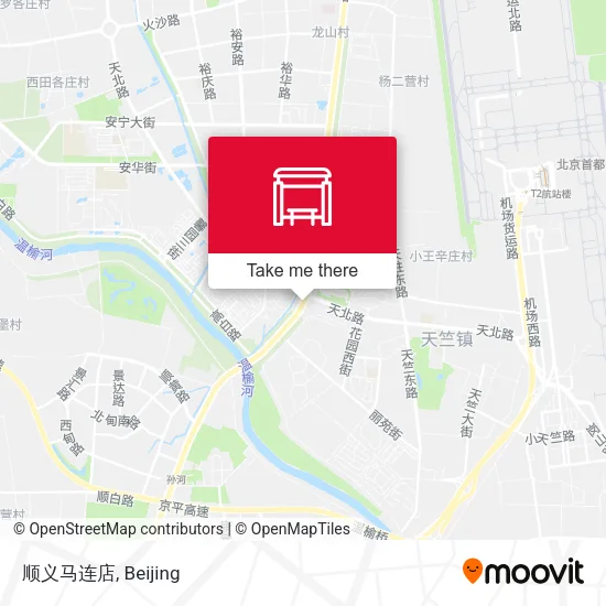 顺义马连店 map
