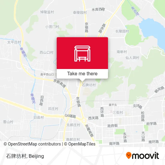 石牌坊村 map