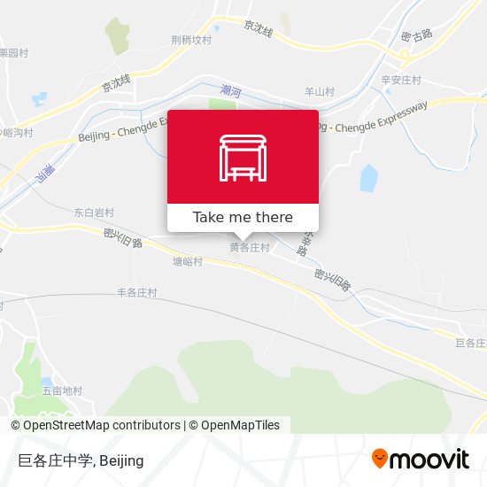 巨各庄中学 map