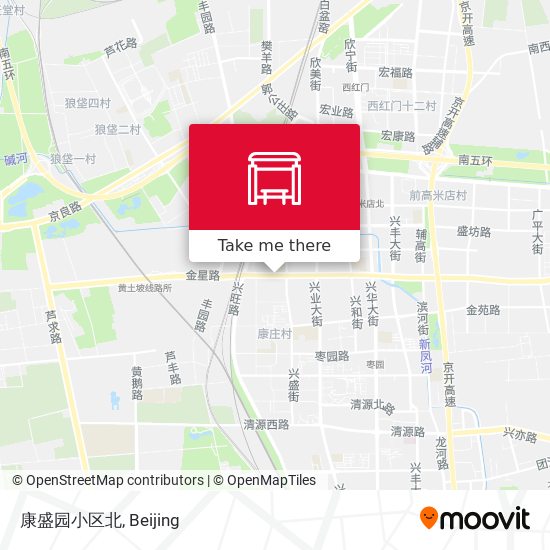 康盛园小区北 map