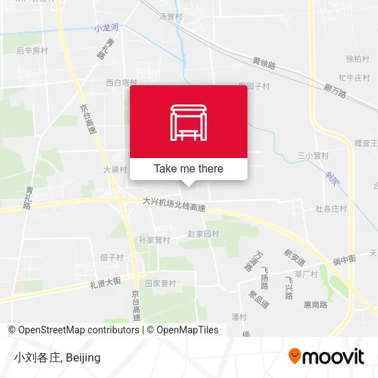 小刘各庄 map