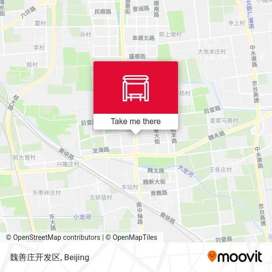 魏善庄开发区 map