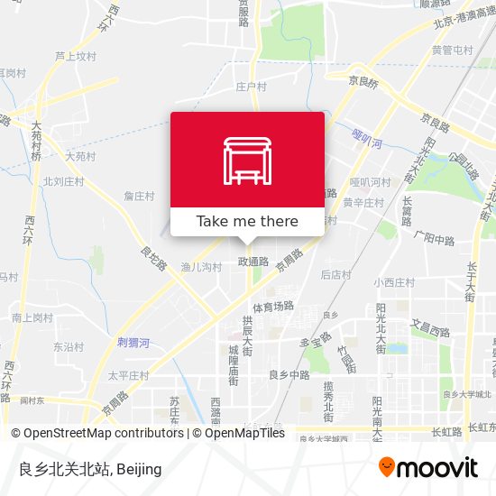 良乡北关北站 map