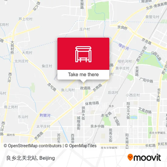 良乡北关北站 map