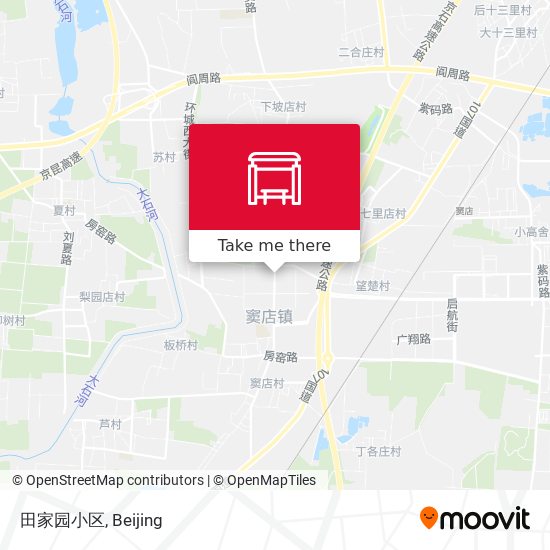 田家园小区 map