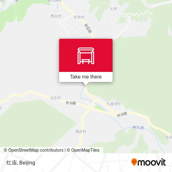 红庙 map