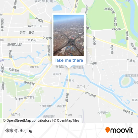 张家湾 map