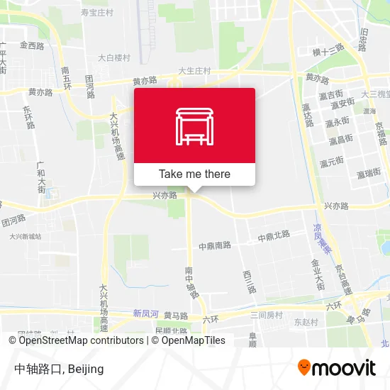 中轴路口 map