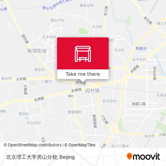 北京理工大学房山分校 map