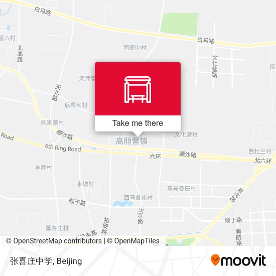 张喜庄中学 map