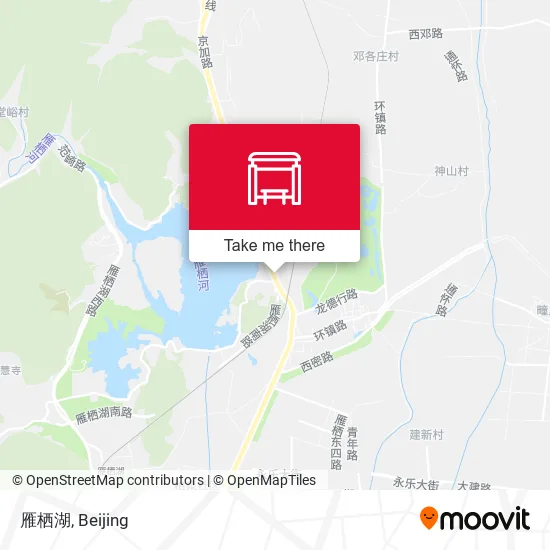 雁栖湖 map