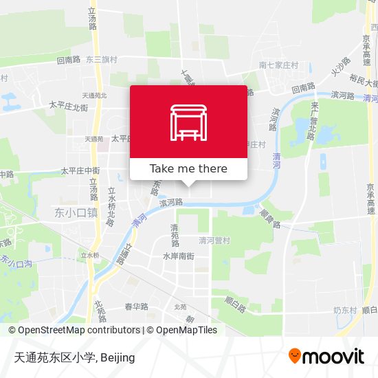 天通苑东区小学 map
