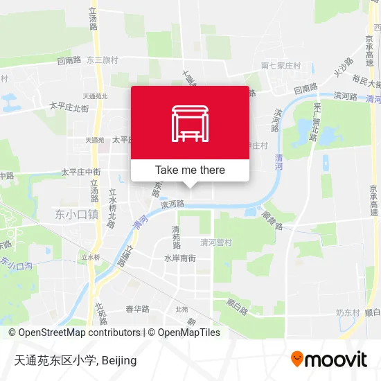 天通苑东区小学 map
