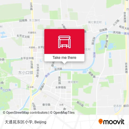 天通苑东区小学 map