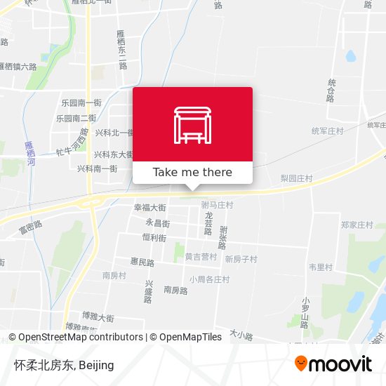 怀柔北房东 map