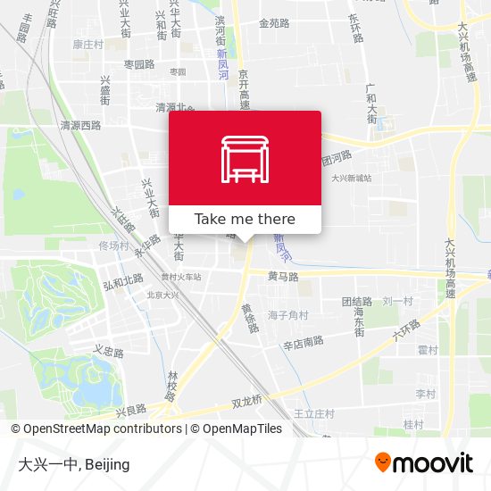 大兴一中 map