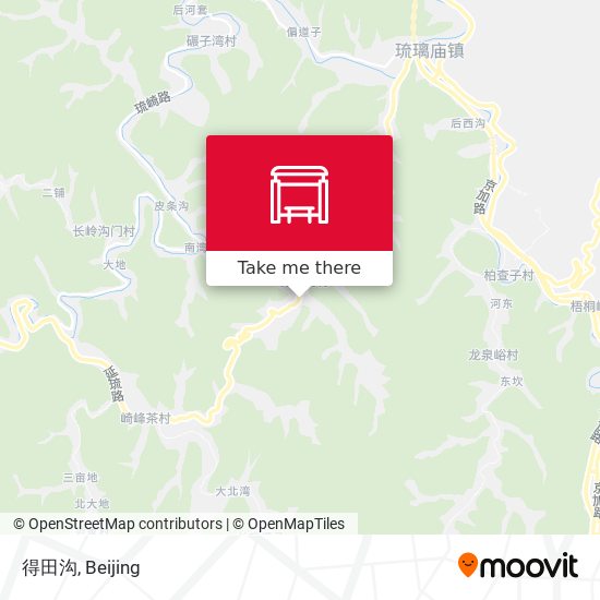 得田沟 map