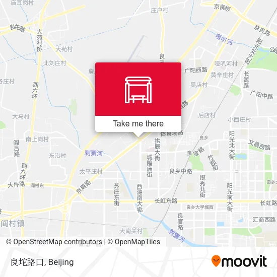良坨路口 map