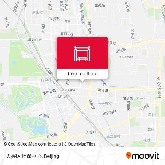 大兴区社保中心 map