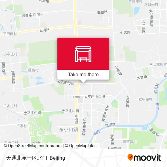 天通北苑一区北门 map