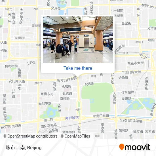 珠市口南 map