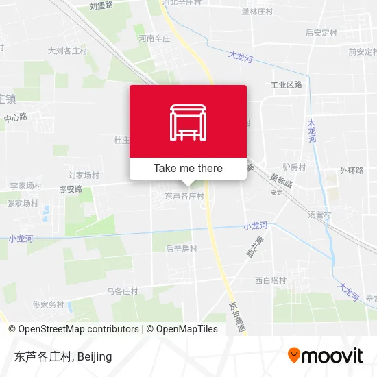 东芦各庄村 map