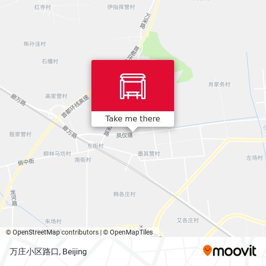 万庄小区路口 map