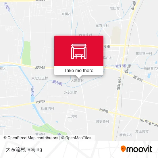 大东流村 map