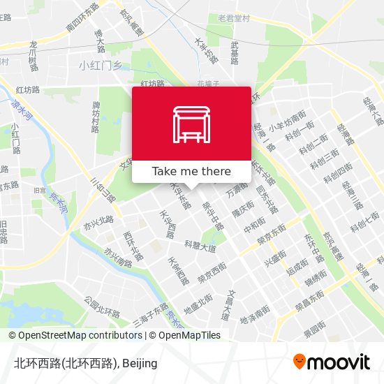 北环西路 map