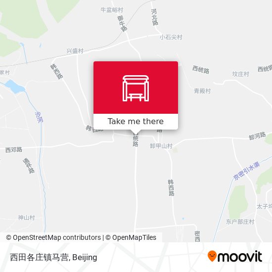 西田各庄镇马营 map