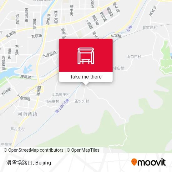 滑雪场路口 map
